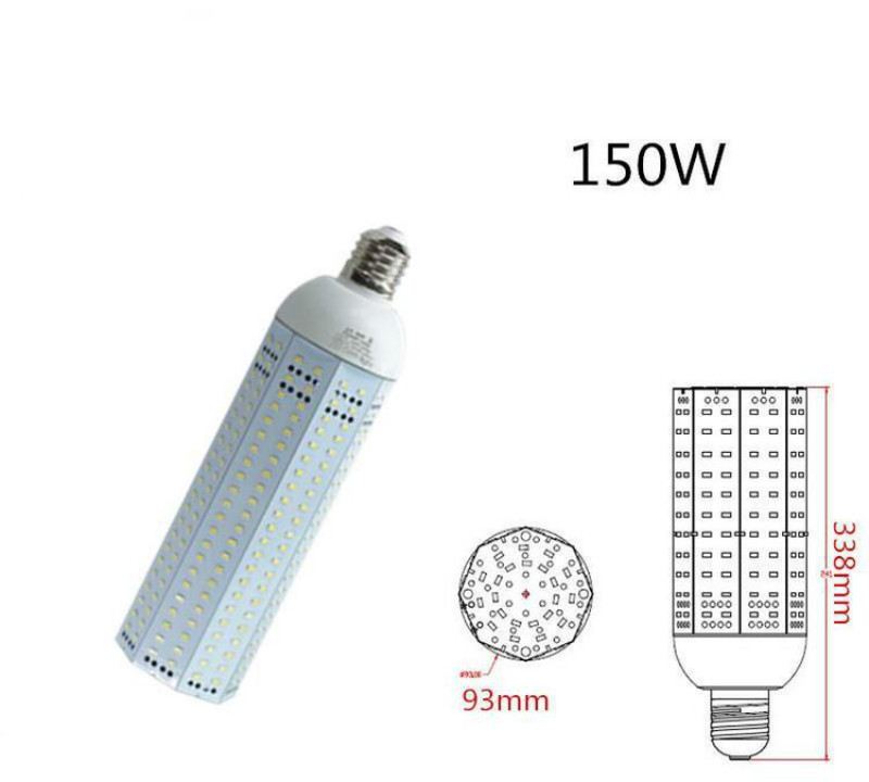 150W鳍片玉米灯工厂车间仓库工矿灯乡村道路灯LED庭院灯质保三年led玉米灯